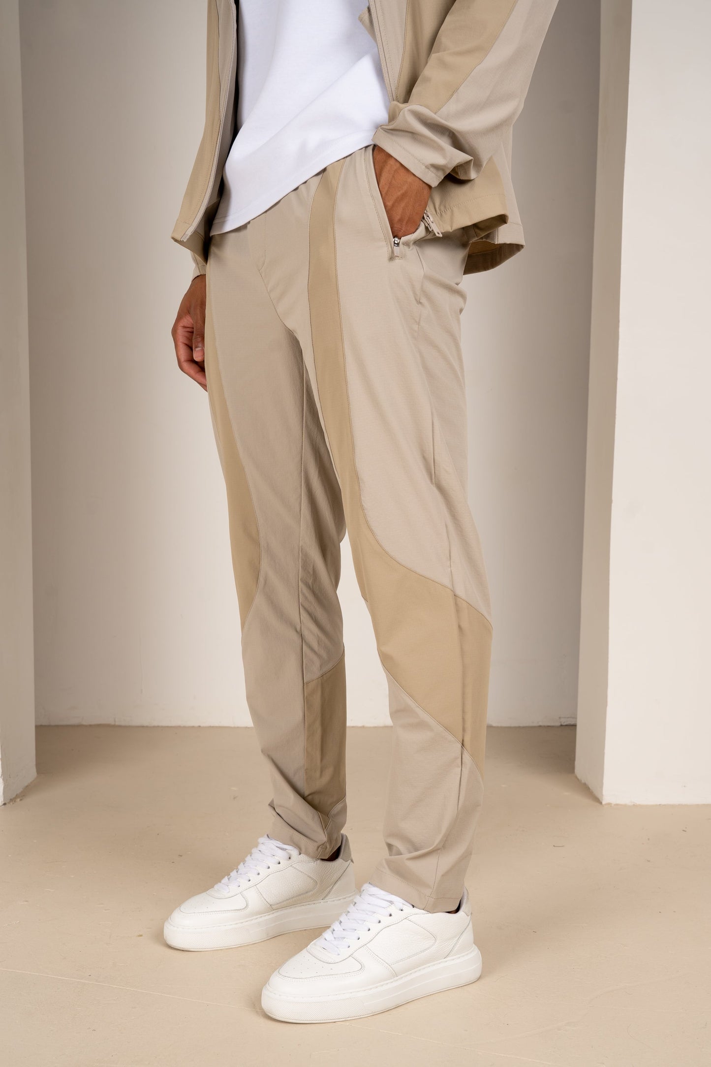 Premium Technical V2 Panelled Jacket - Stone
