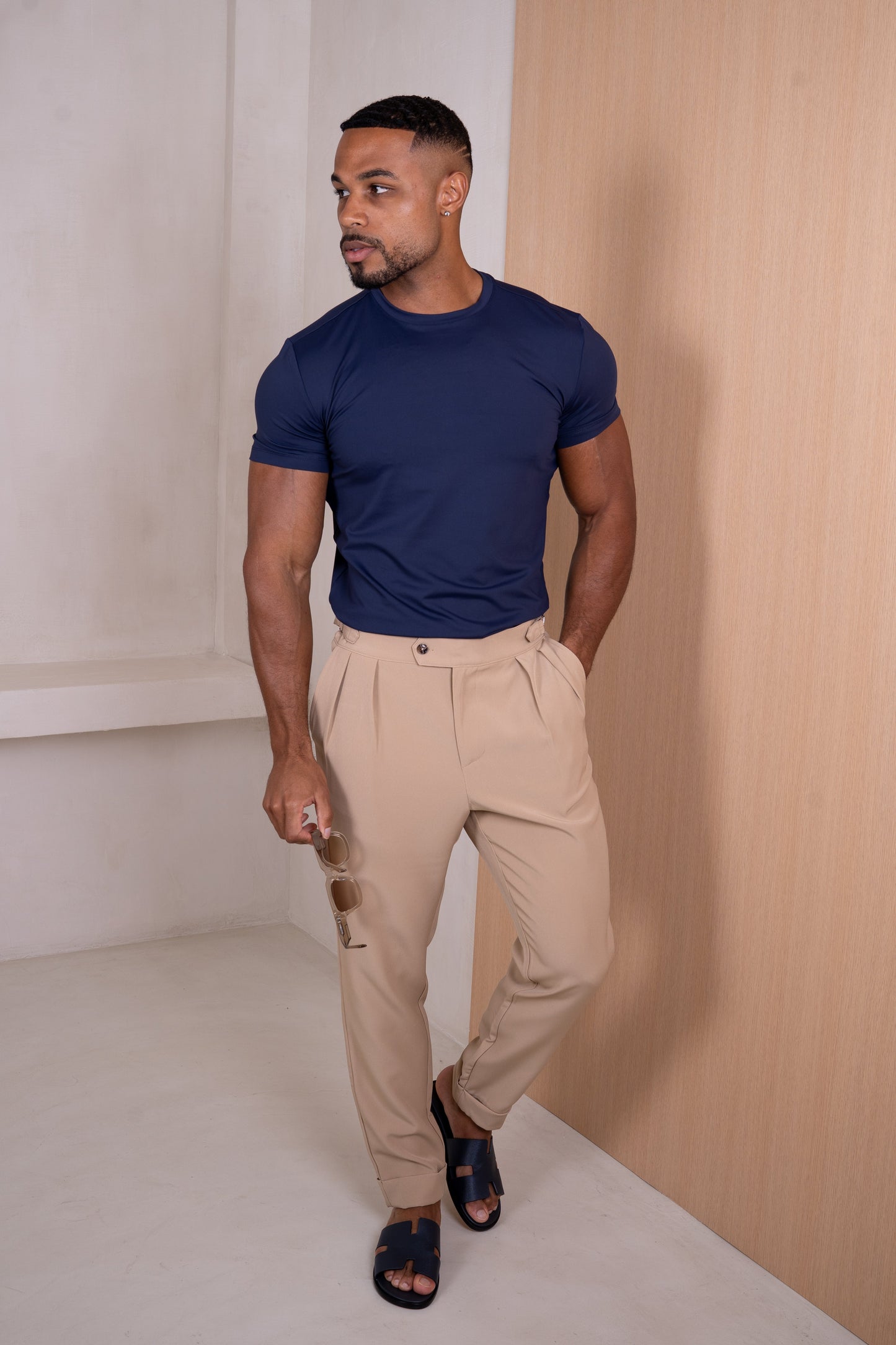 Mercerised Luxe T-Shirt - Navy