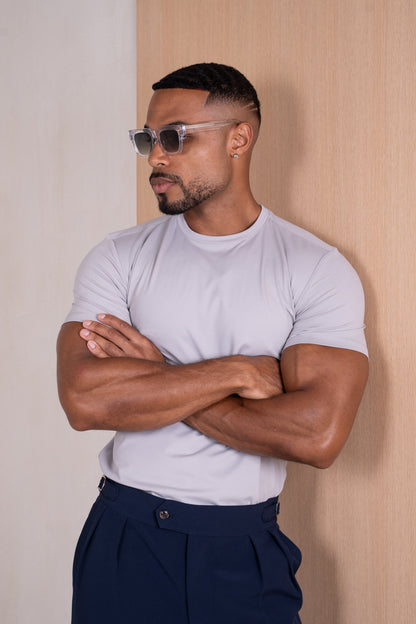 Mercerised Luxe T-Shirt - Grey