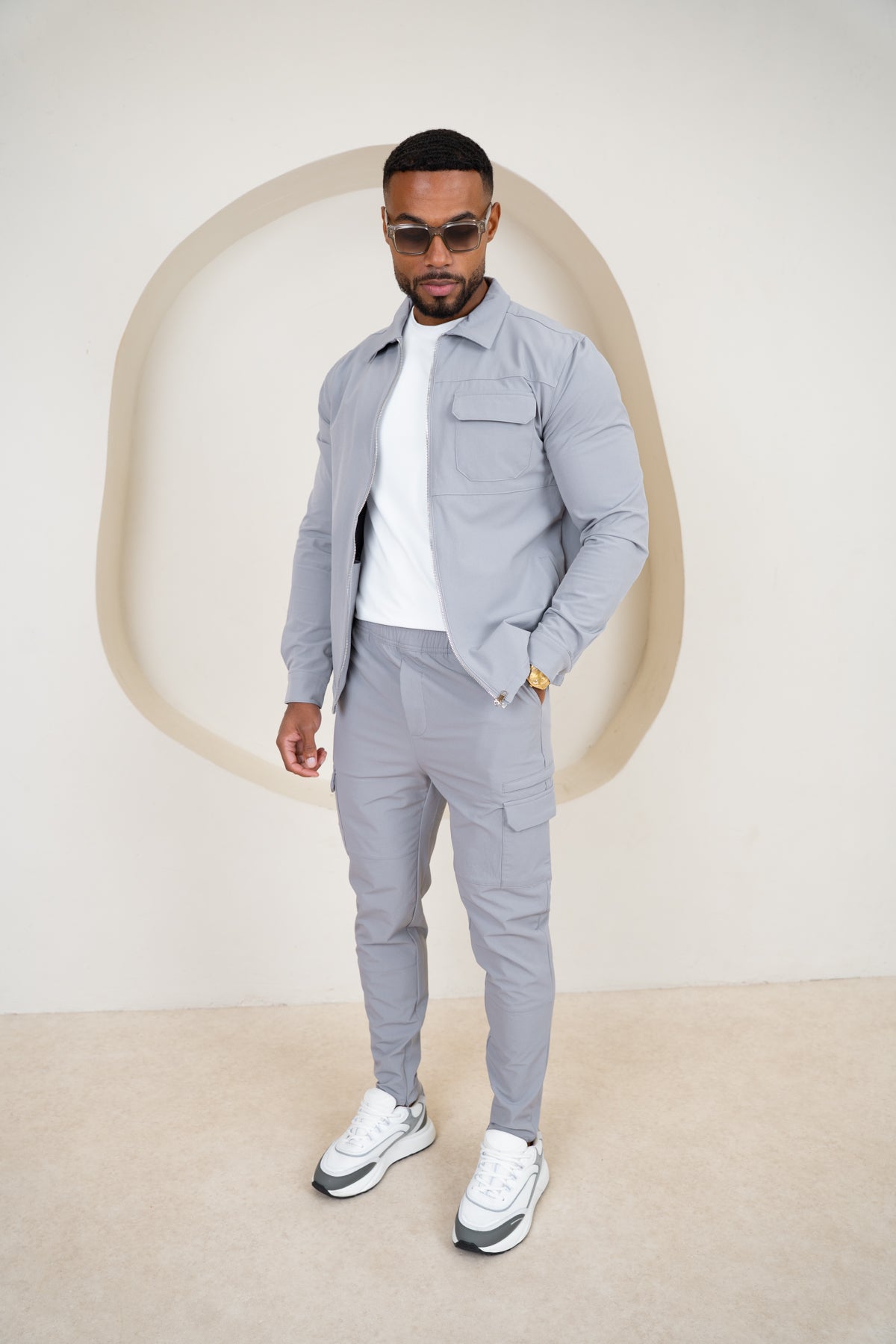 Premium Detail Cargo Jacket V2 - Grey