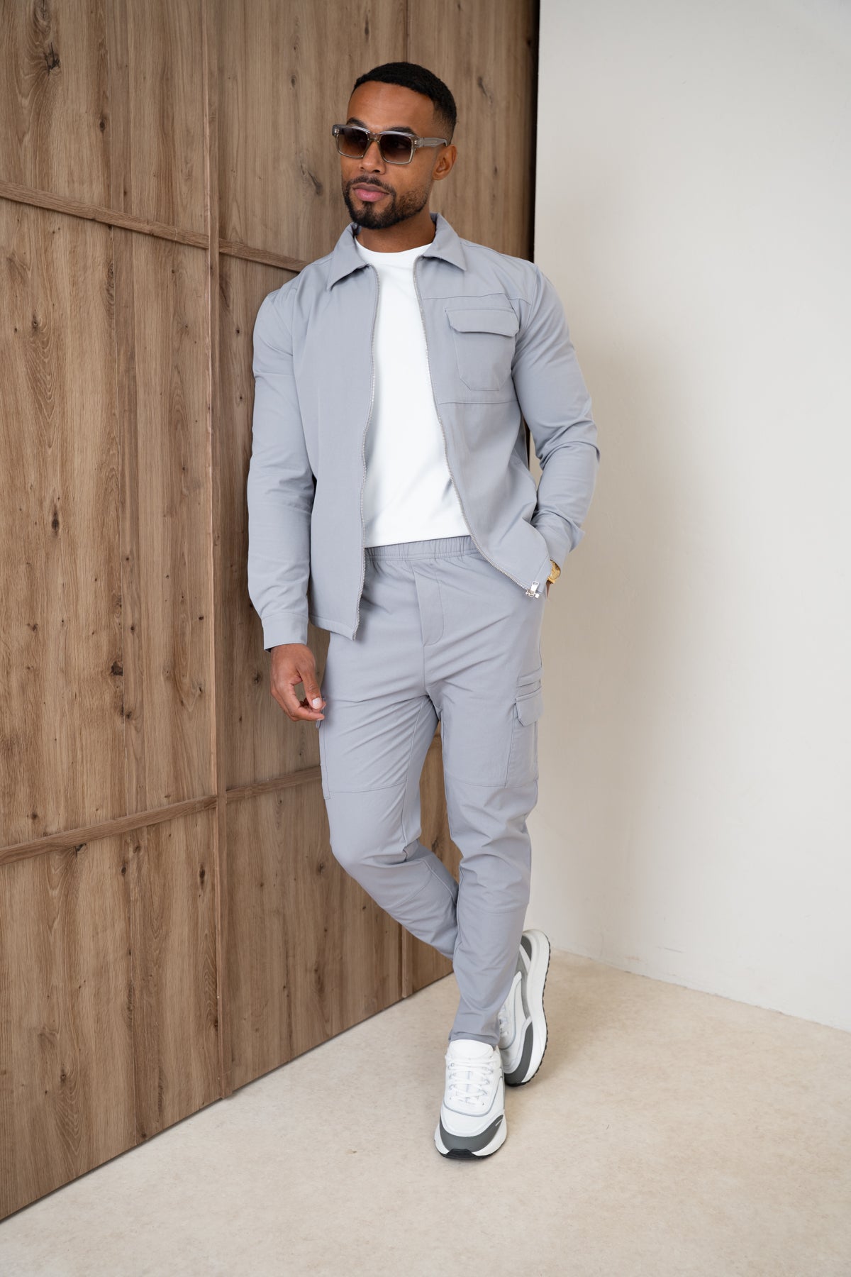 Premium Detail Cargo Jacket V2 - Grey