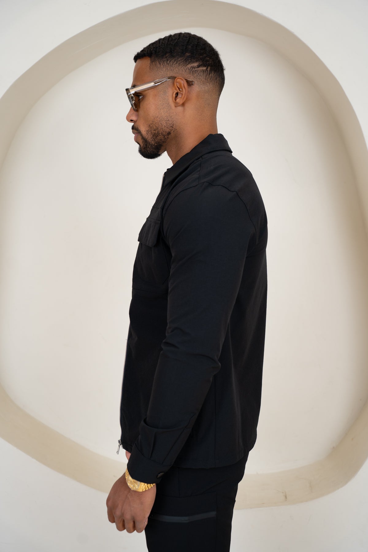 Premium Detail Cargo Jacket V2 - Black