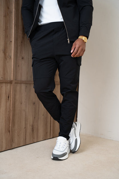 Premium Detail Cargo Jacket V2 - Black