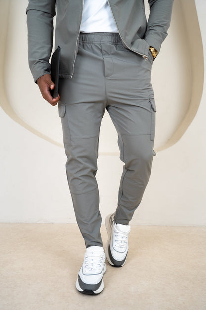 Premium Detail Cargo Pants V2 - Taupe