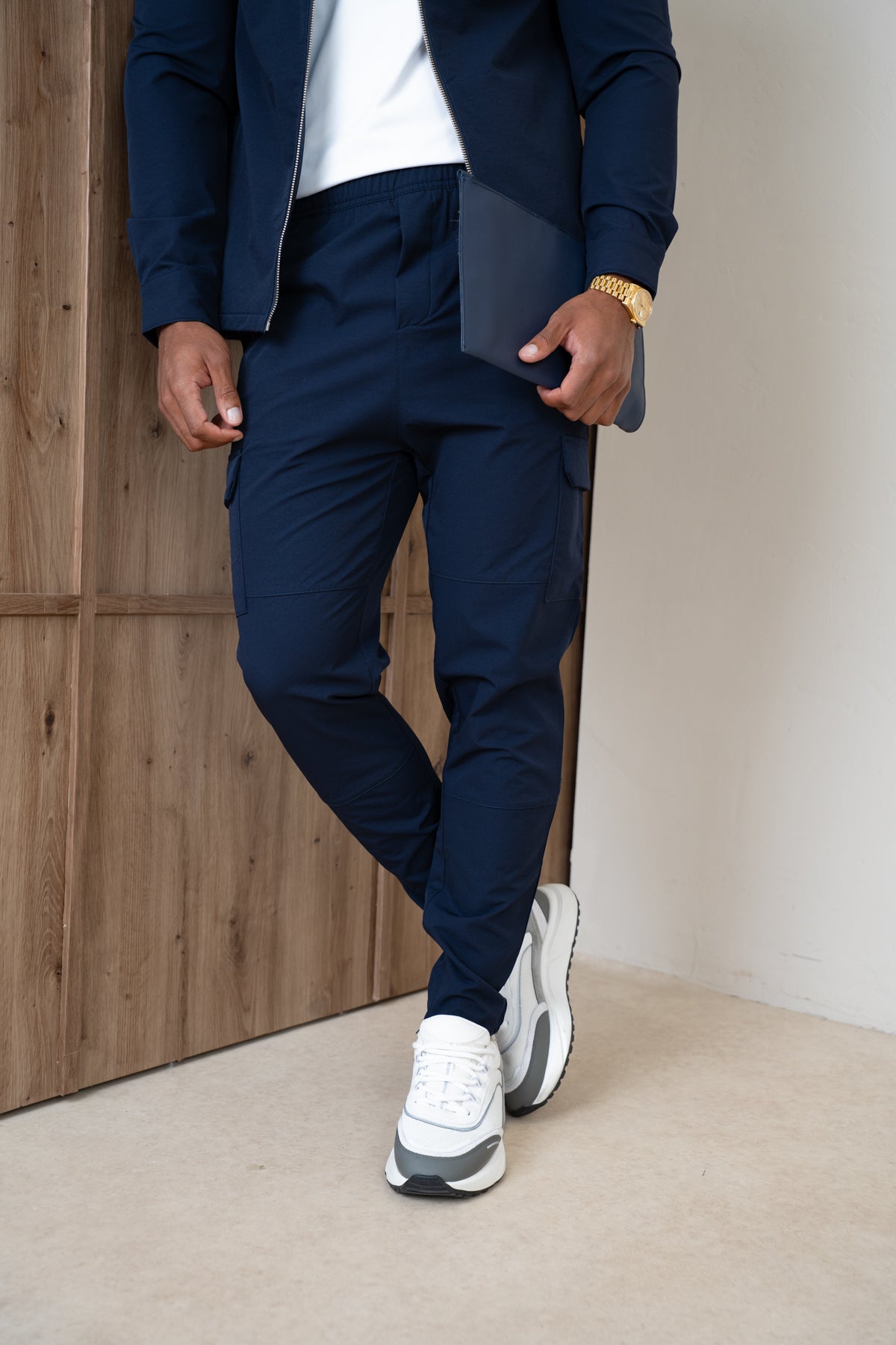 Premium Detail Cargo Jacket V2 - Navy