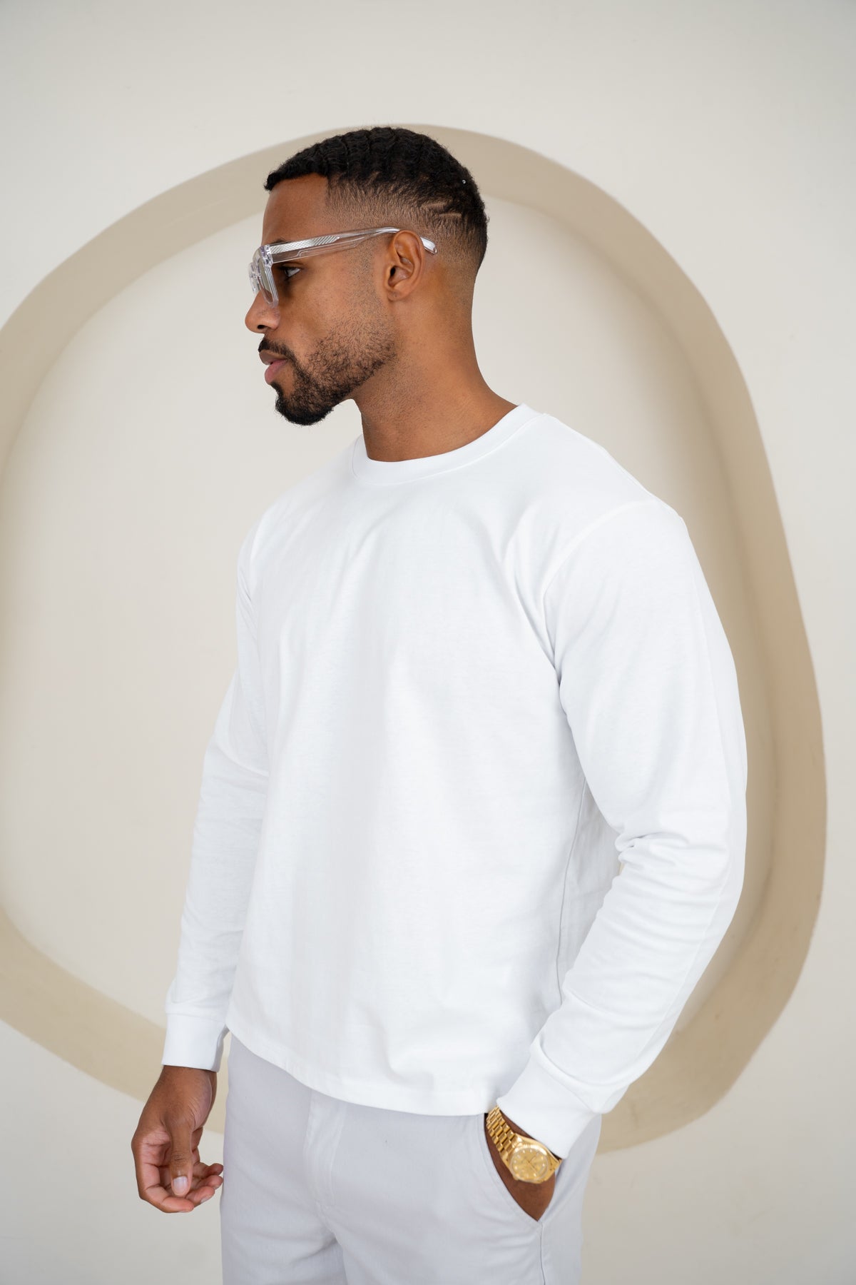 Premium Long Sleeve T-Shirt - White
