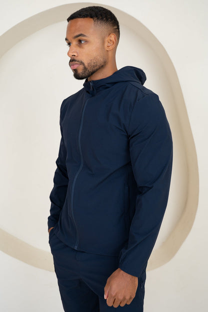 Premium Technical Windbreaker Jacket - Navy
