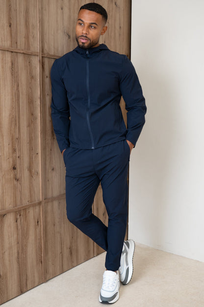 Premium Technical Windbreaker Jacket - Navy