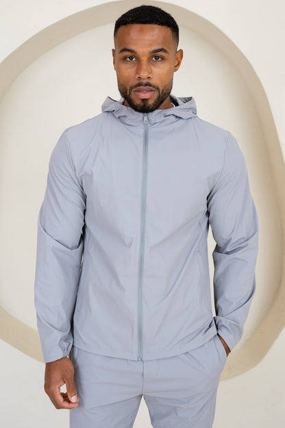 Premium Technical Windbreaker Jacket - Grey