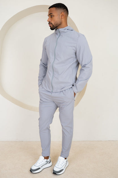 Premium Technical Windbreaker Jacket - Grey
