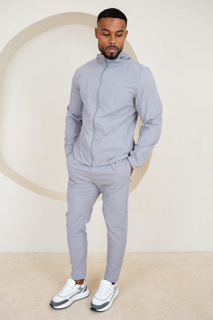 Premium Technical Windbreaker Jacket - Grey